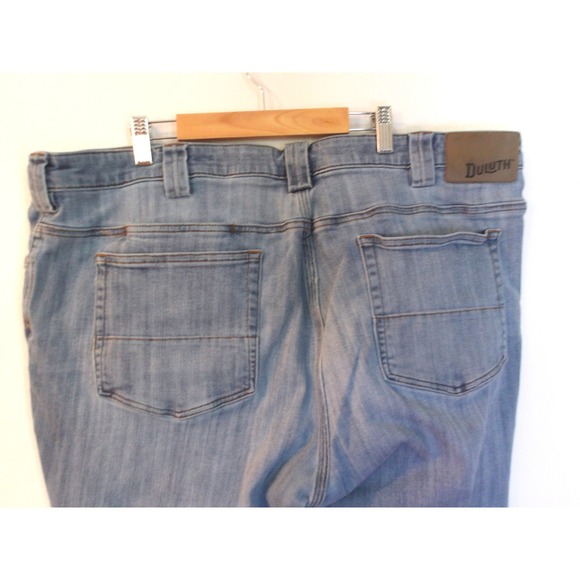 Duluth‎ Trading Co. Relaxed Fit Carpenter Jeans Light Wash Denim 42x30 /# 5184 - Picture 6 of 7